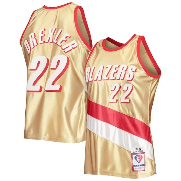 Clyde Drexler POR Swingman Jersey - modern official basketball