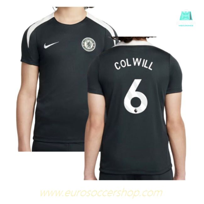 2025-2026 Chelsea Strike Training Shirt (Green) - Kids (Colwill 6)