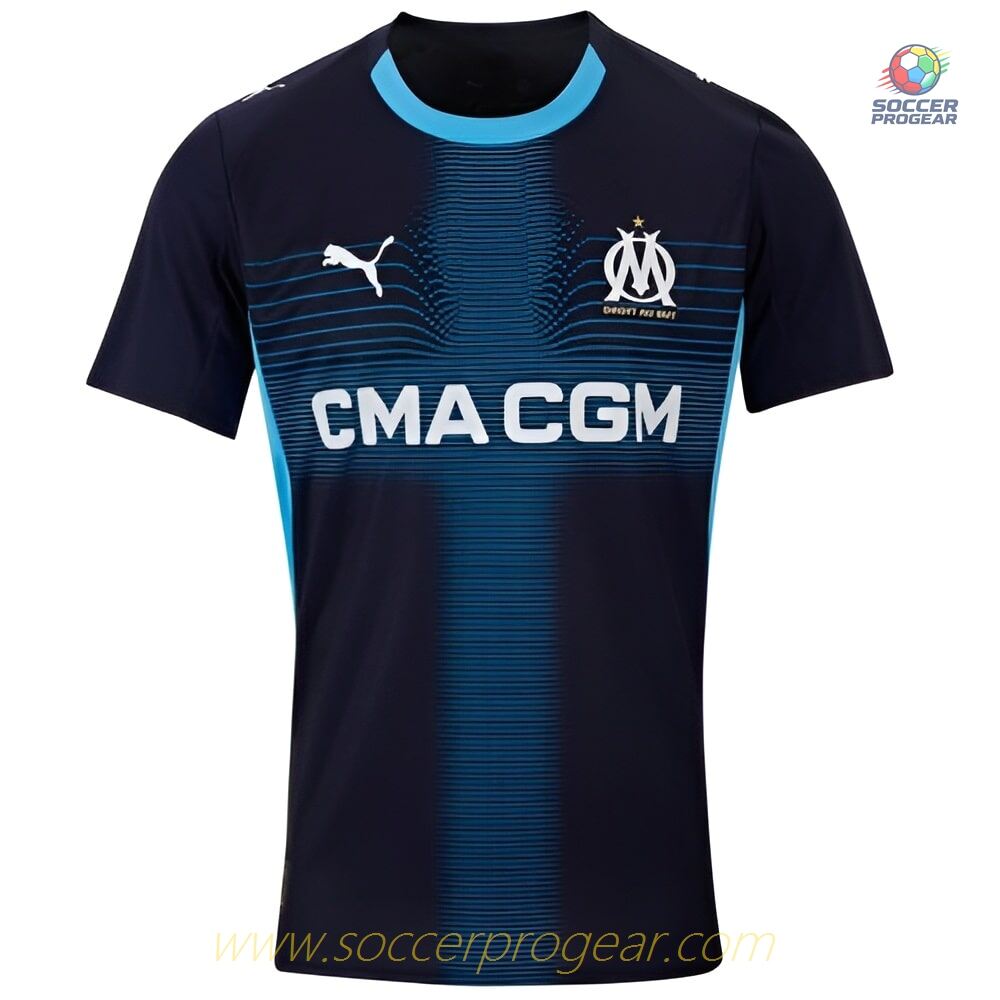 OM Ligue 1 Uber Eats Away Kids Editionren's Jersey Set Soccer Jersey 2025/26 Collection