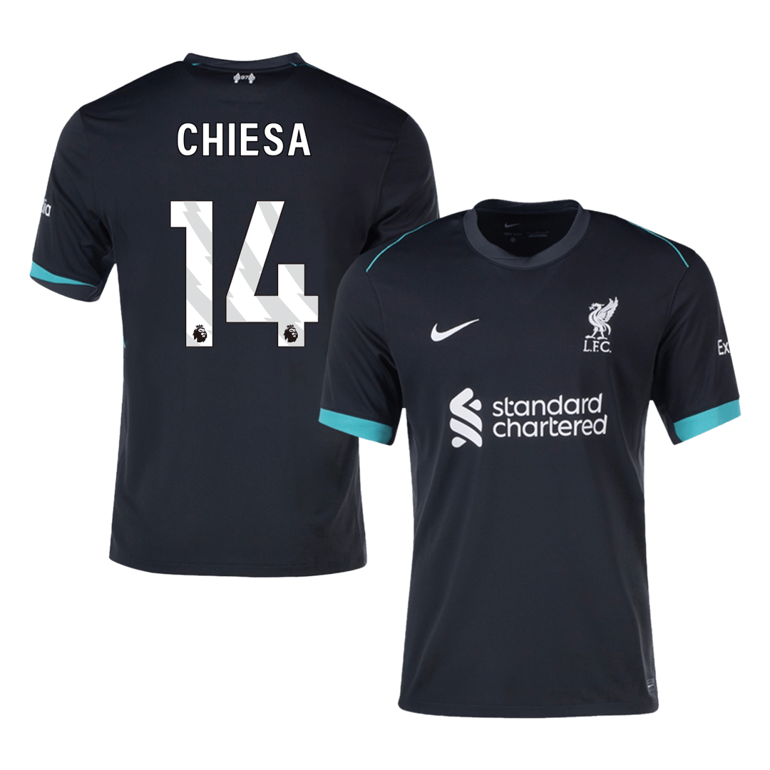CHIESA #14 Liverpool Away  Soccer Jersey 2024/25 Authentic Kit