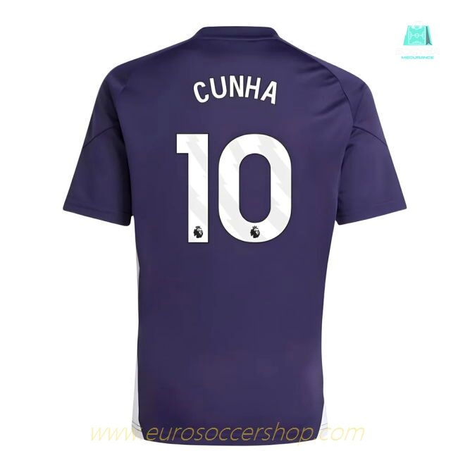 2025-2026 Man Utd Training Tee (Aurora Plum) (Cunha 10)