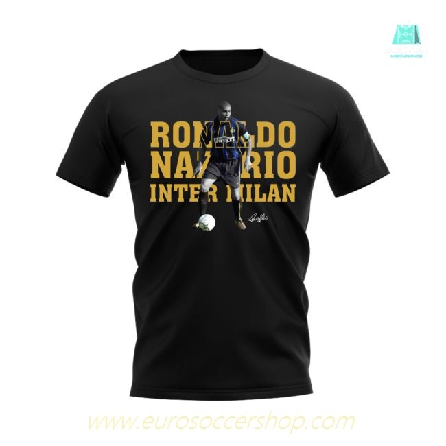 Ronaldo Nazario Inter Milan Player Tee (Black)