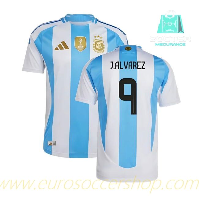 2024-25 Collection Official Argentina NT Home Shirt (J.ALVAREZ 9)