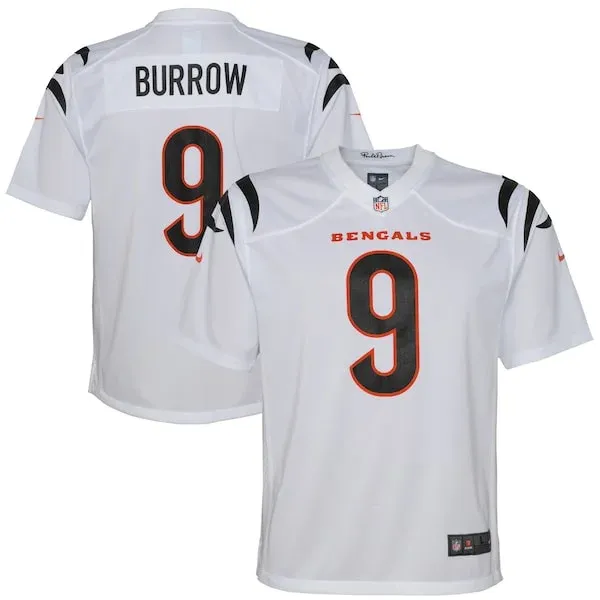 None Joe Burrow Game Jersey - White | NFL Player Jersey | NFL Football