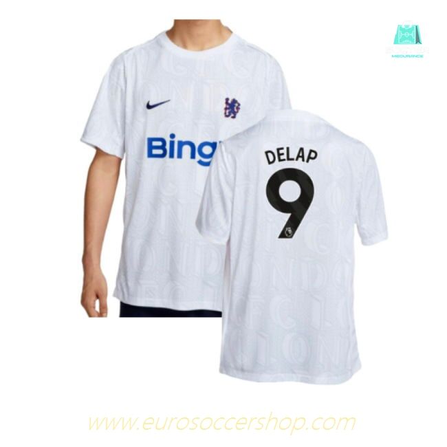 2025-2026 Chelsea Academy Pro Pre-Match Football Top (White) (Delap 9)