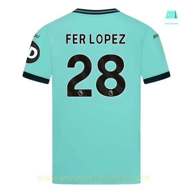 2025-2026 Wolves Away Shirt (Kids) (Fer Lopez 28)
