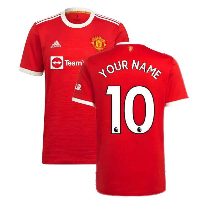 Authentic Licensed Man Utd Utd 2021 2021 Man Utd 2021-2022 Home Shi...