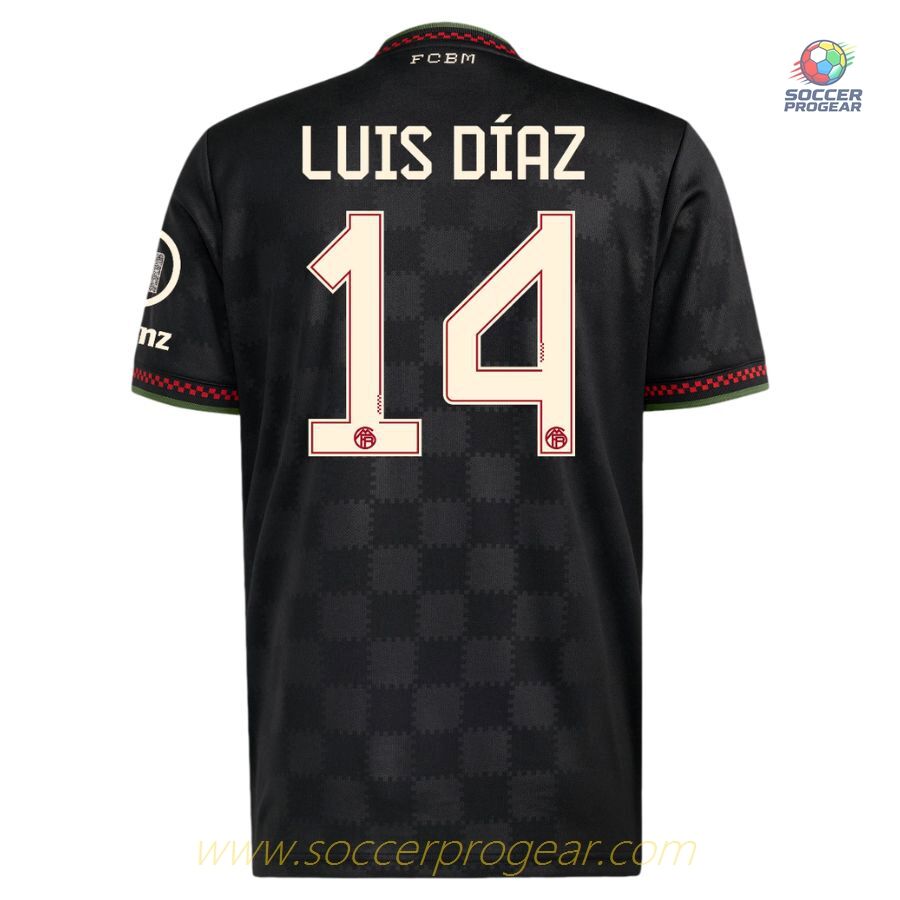 Bayern Munich Third Football Jersey 2025-26 Edition Luis Diaz