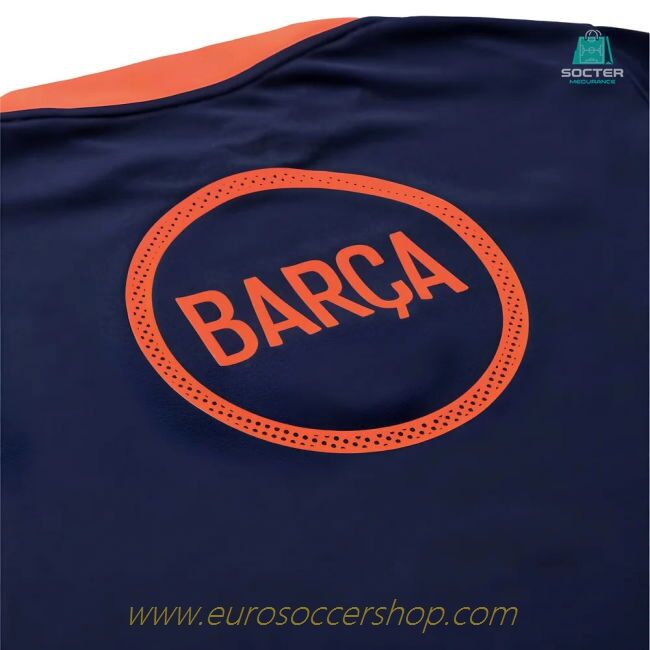 2025-2026 Barcelona T90 Third Dri-Fit Pre-Match Shirt (Navy)