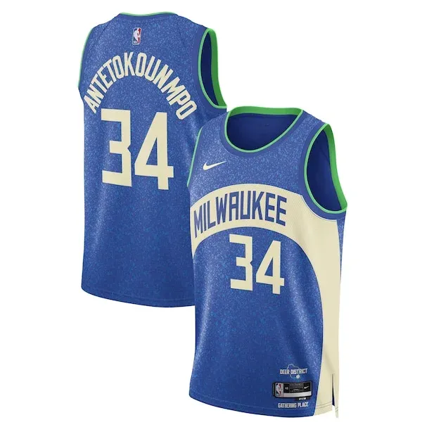 Giannis Antetokounmpo MIL Swingman Jersey - authentic replica-jersey -