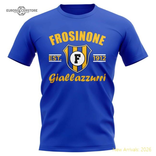 First-class Frosinone Established Football Casual Tee (blue)