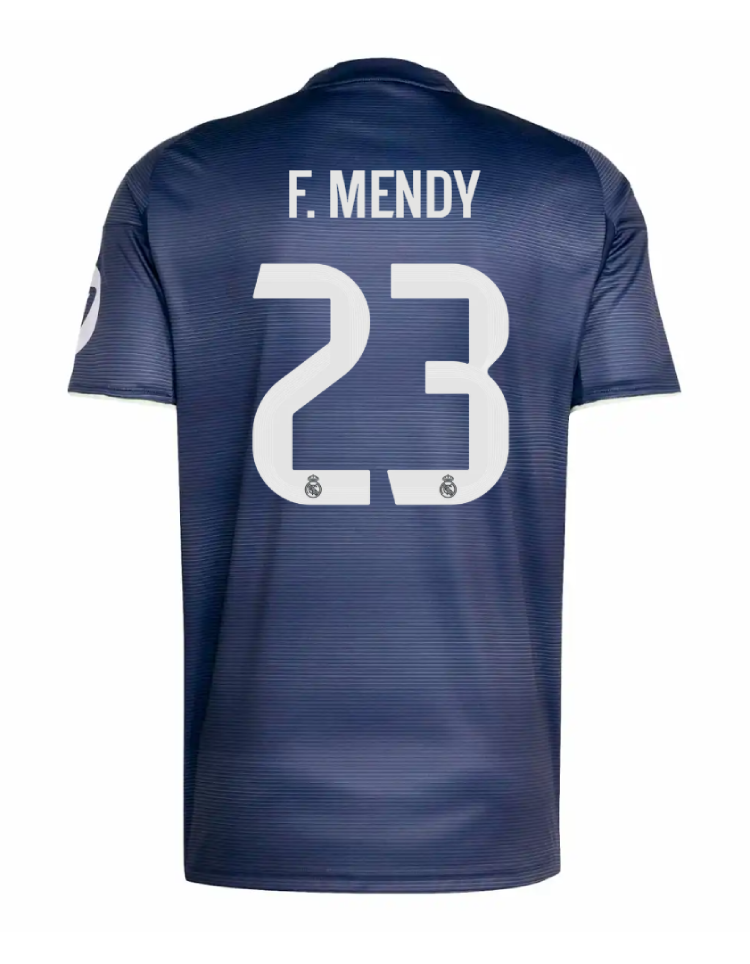 Real Madrid 25-26 Season Away Jersey with F. Mendy 23 Printing