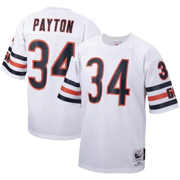 None Walter Payton  Jersey - White | NFL Player Jersey | NFL Football