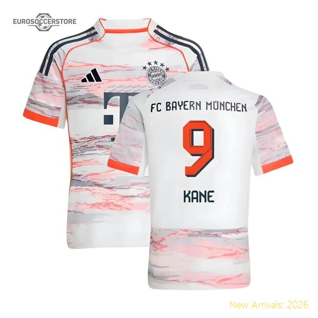 2025-2026 Bayern Munich Away Jersey (kids) (kane 9) - Fan Design