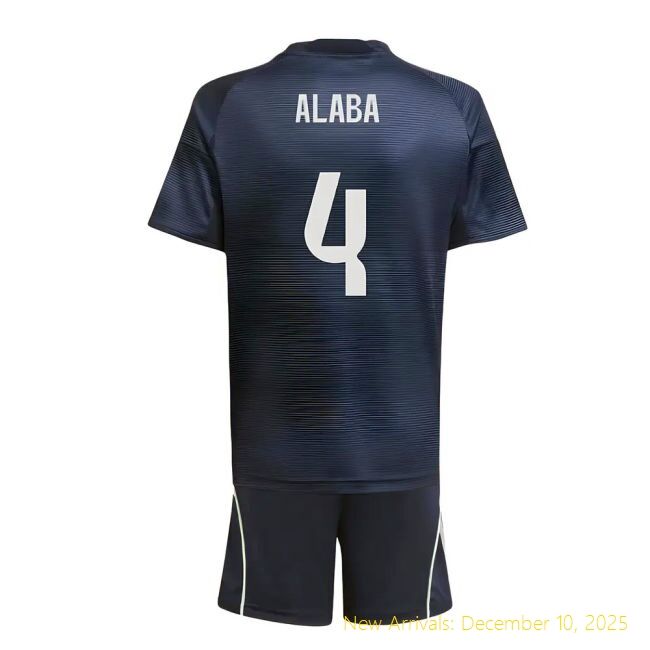 2025-2026 Real Madrid RM Performance Away Youth Kit (Alaba 4) - Euro ...