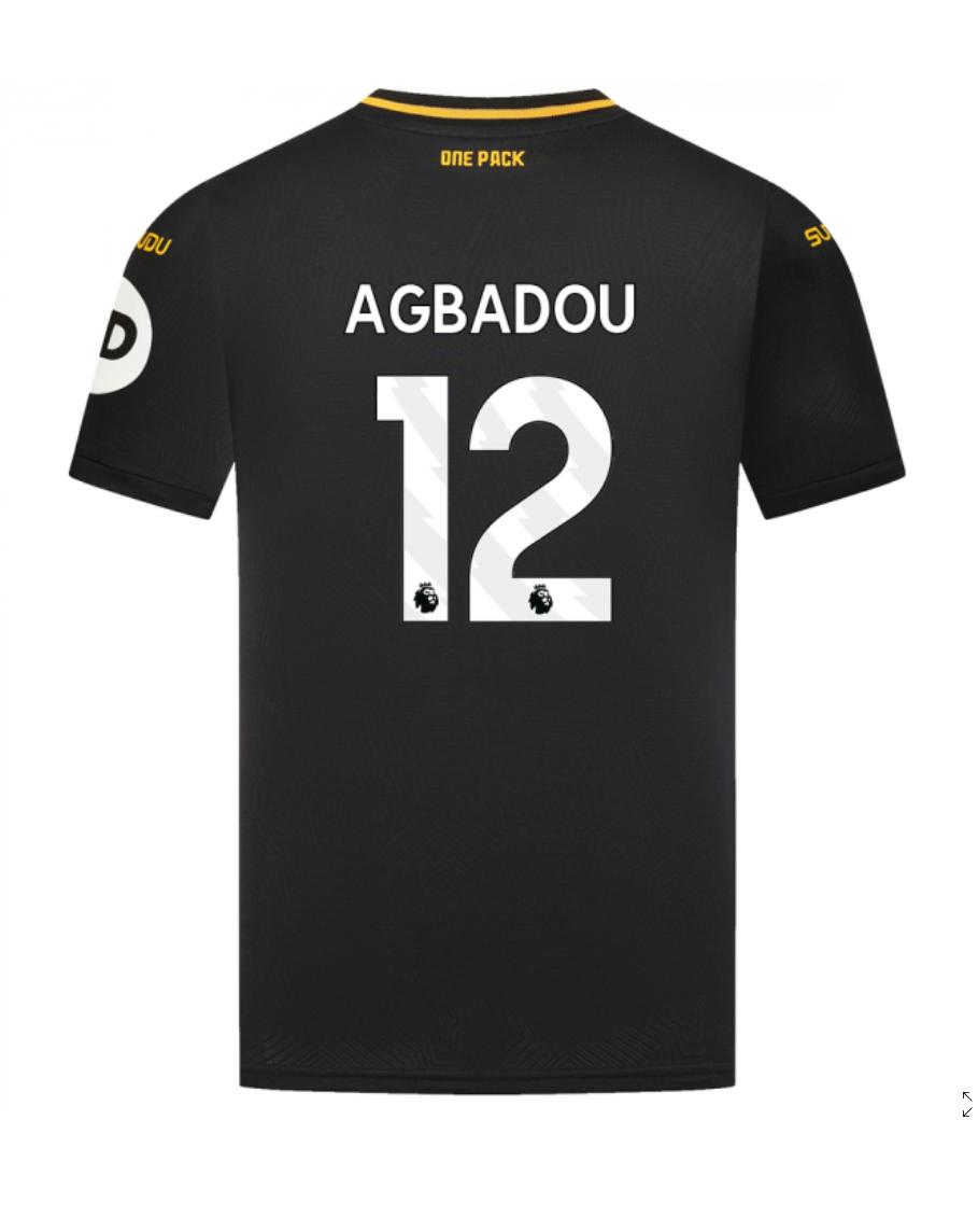 Wolverhampton Wanderers 24-25 Season Away AGBADOU 12 Jersey