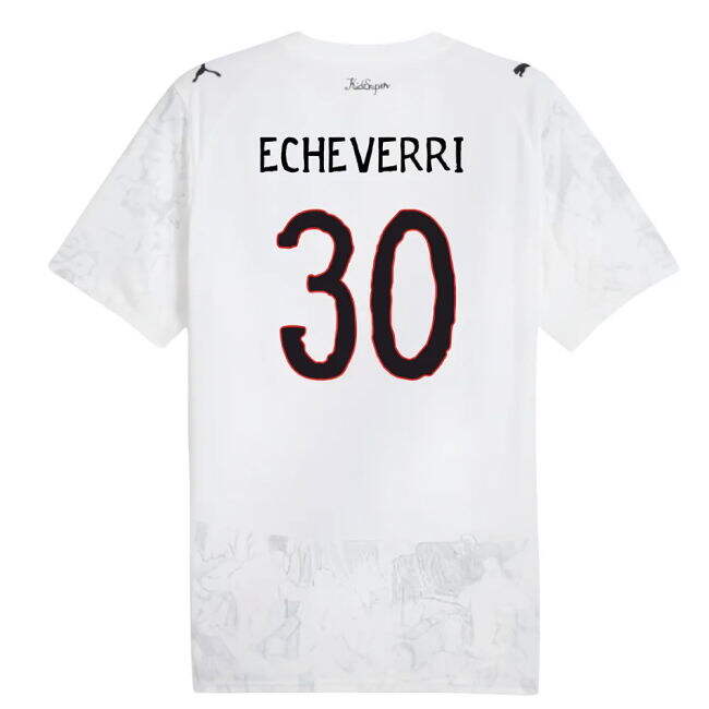 2025-20 Manchester City Home Soccer Jersey Echeverri #30 M S Kids