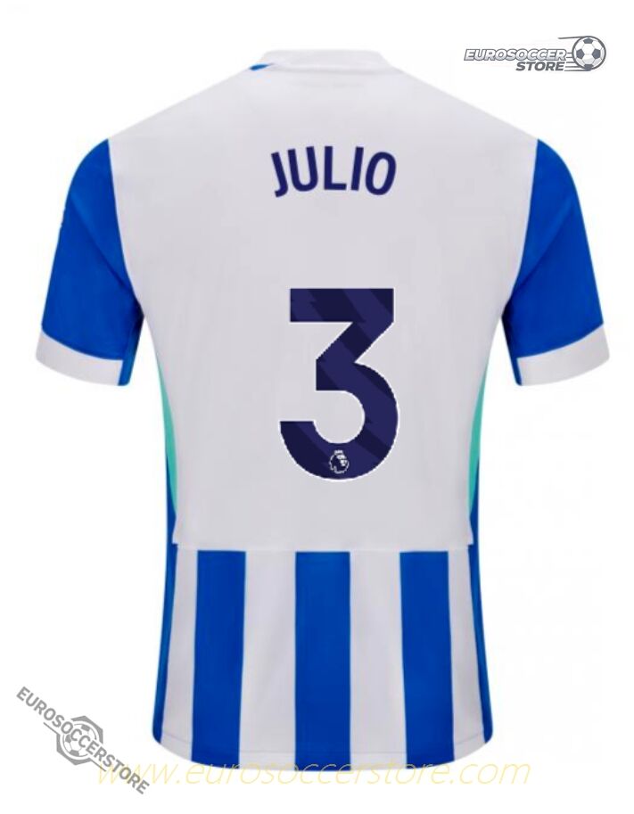 Julio's 25-26 Season Home Jersey for Brighton Hove Albion Football Team