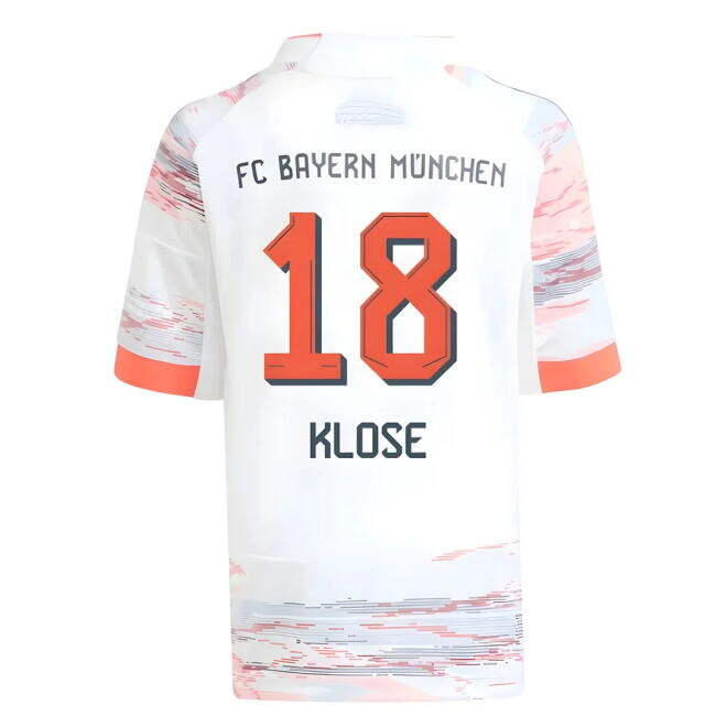 Klose 18 Official Licensed Bayern Munich Away Fan Jersey for Adults