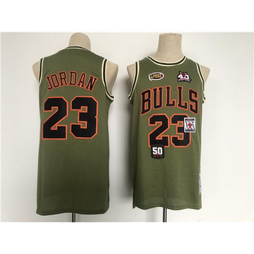 Performance 23 Chicago Bulls Green Jersey - - NBA Collection