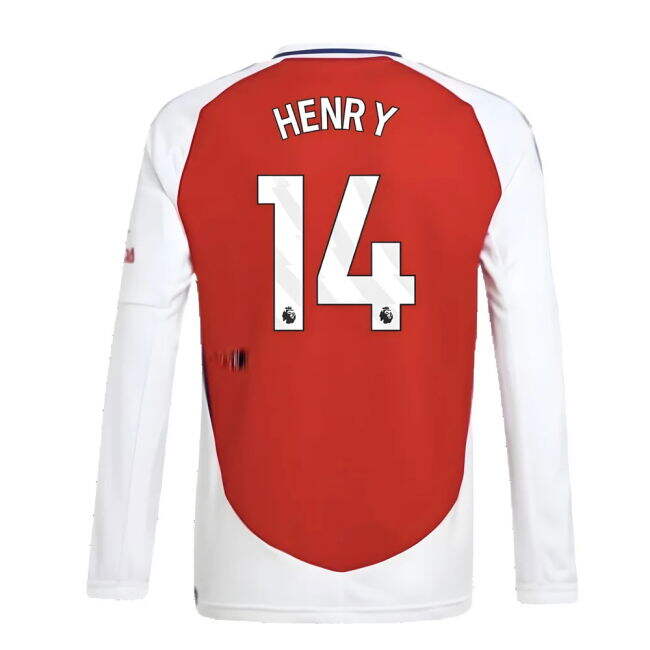 2024-2025 Arsenal Long Sleeve Home Shirt (Kids) (Henry 14)