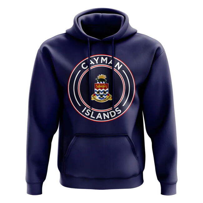 Cayman Islands Football Badge Hoodie (Navy)