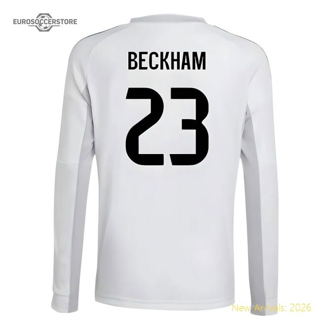 Premium Real Madrid Home Beckham Jersey 2025-2026 Moisture-wicking