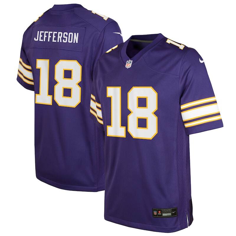 Justin Jefferson Minnesota Vikings Nike Youth Game Jersey - ...