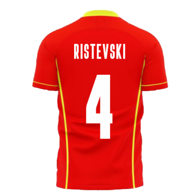 Wholesale North Macedonia 2025-2026 Home Concept Shirt (Libero) (RISTEVSKI 4) Classical