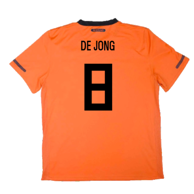 Game Replica Holland Home Replica Jersey (Adults) (De Jong 8)