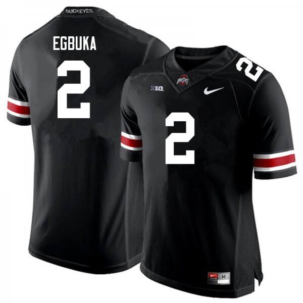 Men Ohio State Buckeyes Emeka Egbuka #2 Nike Black Performance