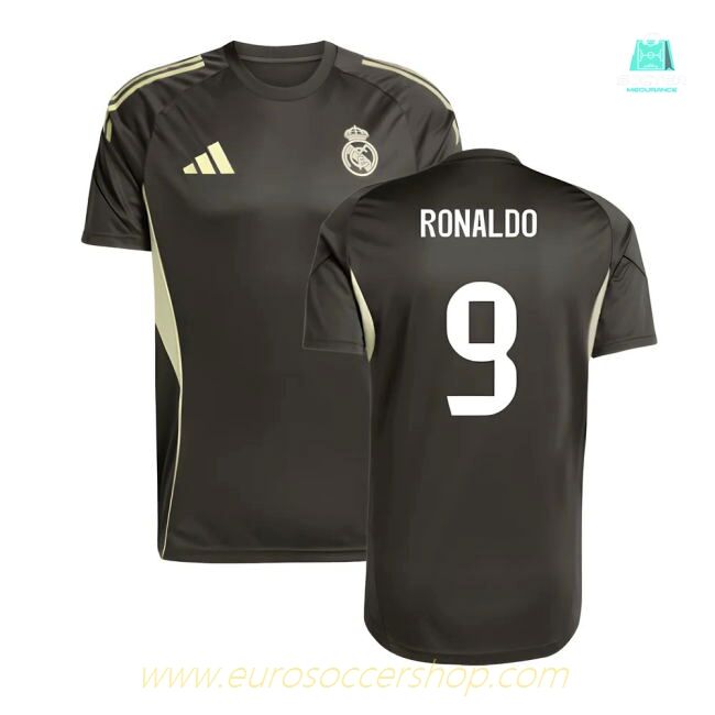 2025-2026 Real Madrid Training Jersey (Utility Grey) (Ronaldo 9)