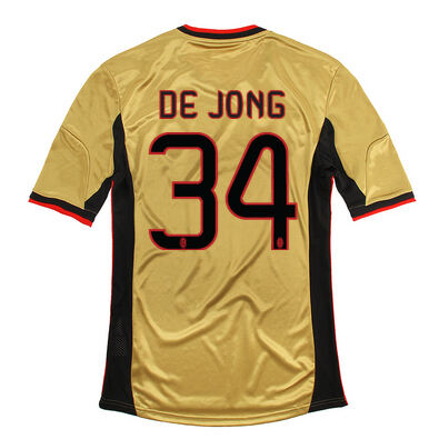 13-14 AC Milan 34 De Jong Away Golden Jersey Shirt - Official Replica