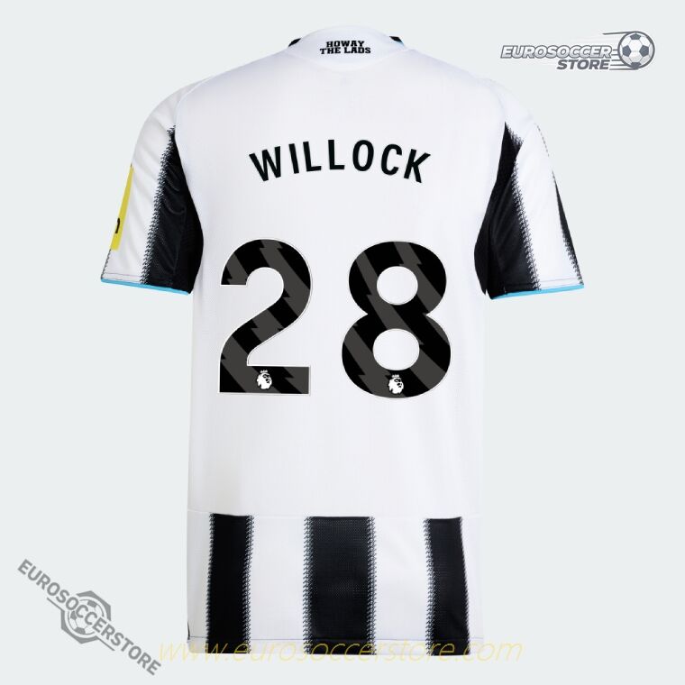 Newcastle United Home Jersey 25-26 (Player Version) featuring WILLOCK 28