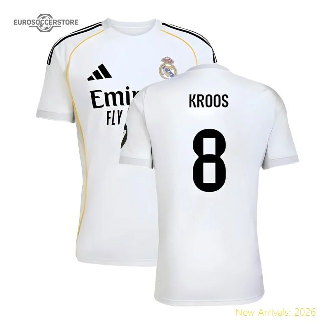 2025-2026 Real Madrid Home Match-ready Jersey Kroos Advanced Textile