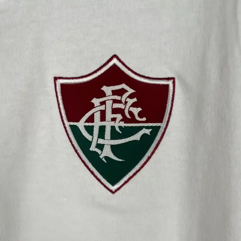 2014-2015 Fluminense White Soccer retro kit