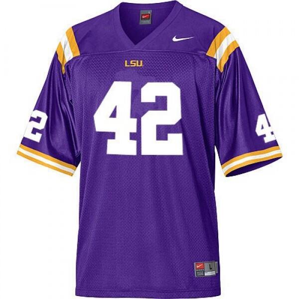 Men LSU Tigers Michael Ford #42 Geaux Tigers Jersey - Superior