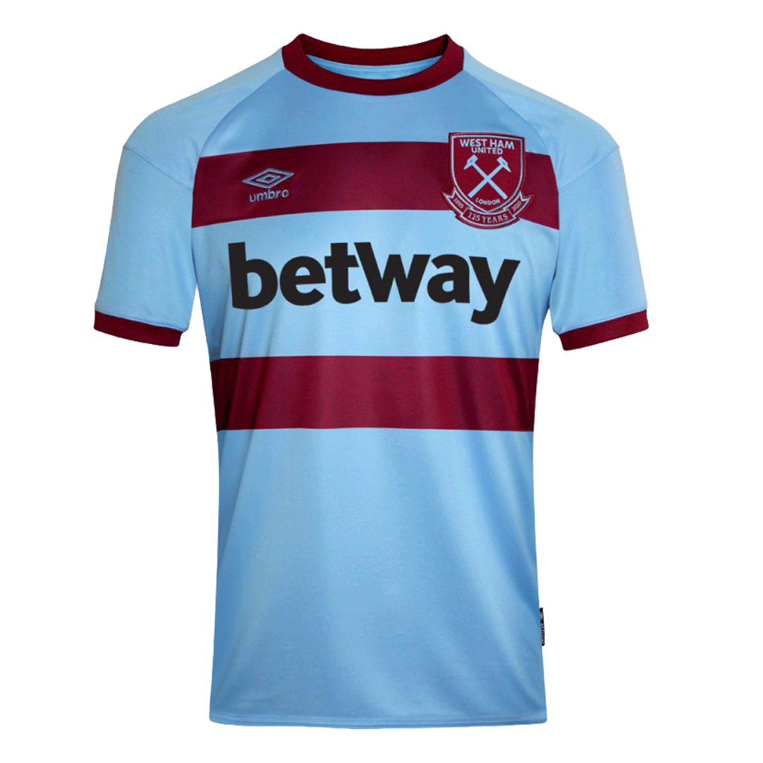 West Ham United 20-21 Away Blue Soccer Jersey Shirt - Official