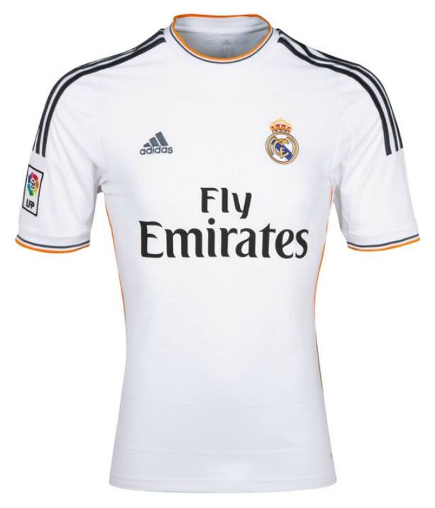 Moisture Wicking 13-14 Real Madrid 9 Benzema Home Jersey Shirt