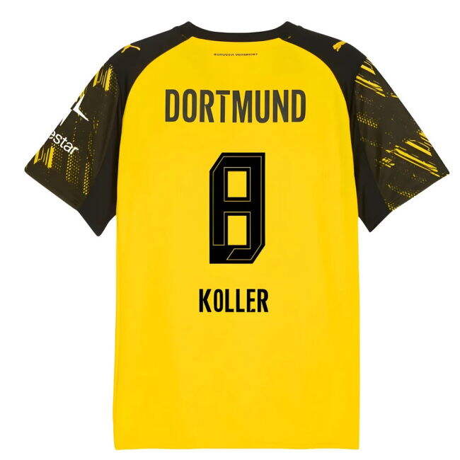 Licensed 2025-2026 Borussia Dortmund Bundesliga Germany Home Uniform