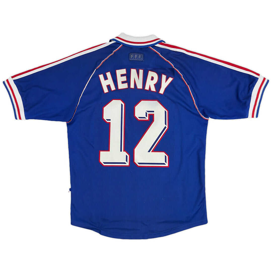 HENRY #12 Classic France Home Jersey 1998 Authentic Kit