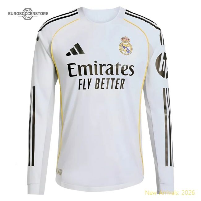 2025-2026 Real Madrid Home Match-ready Jersey Advanced Textile