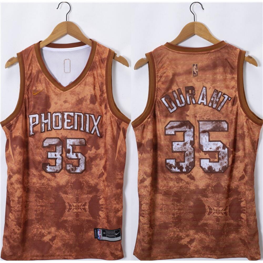 Collector's Item Retro Men's PHX #35 Kevin Orange Basketball Jersey