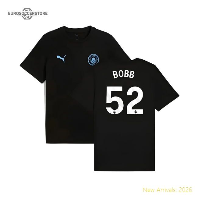 Official 2025-2026 Man City Ftbless Tee (black) (bobb 52) - Premium