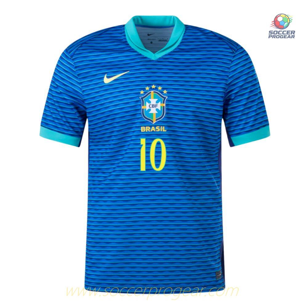 Brazil Away Team Football Jersey 2024-2025 Collection Season Neymar Jr.