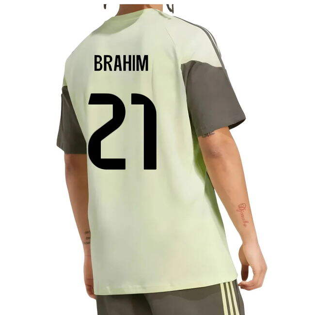 2025-2026 Real Madrid Training Tee (Almost Lime) (Brahim 21)