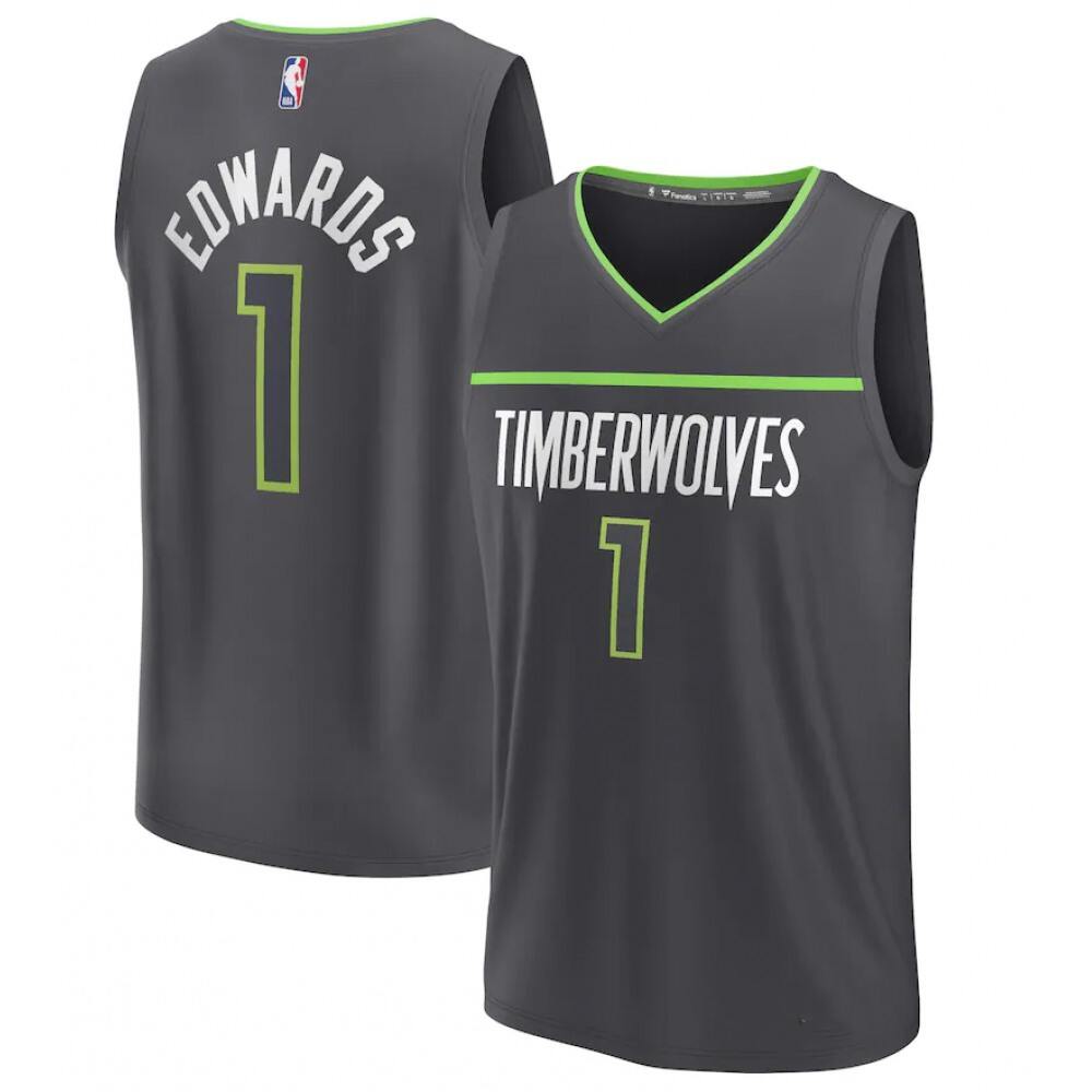 Vintage Men's Timberwolves #1 Anthony None Basketball Jersey