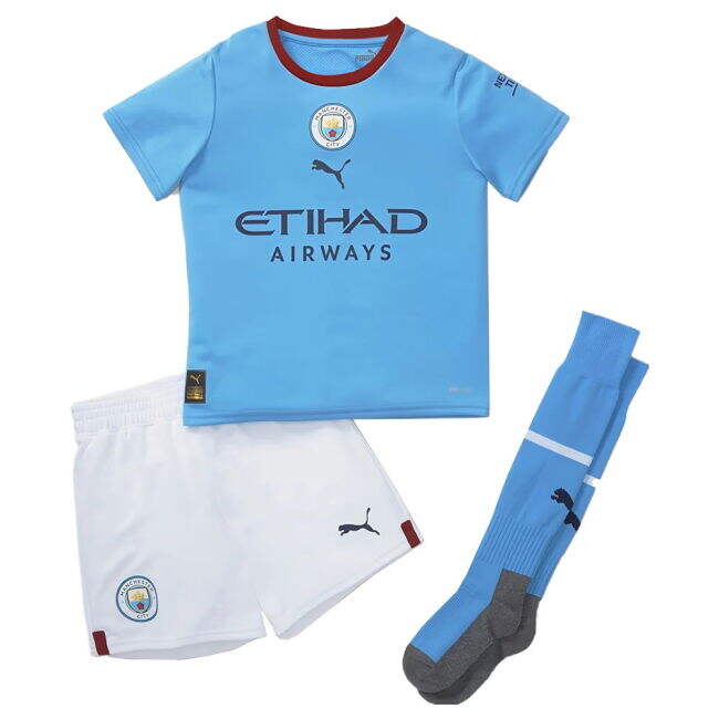 2022-20 Man City Official Home Football Kit HAALAND #9 L M