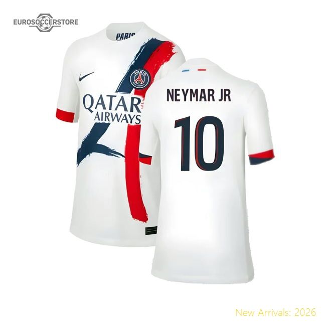 Genuine Authentic 2024-2025 Psg Away Shirt (Kids) (Neymar Jr 10)