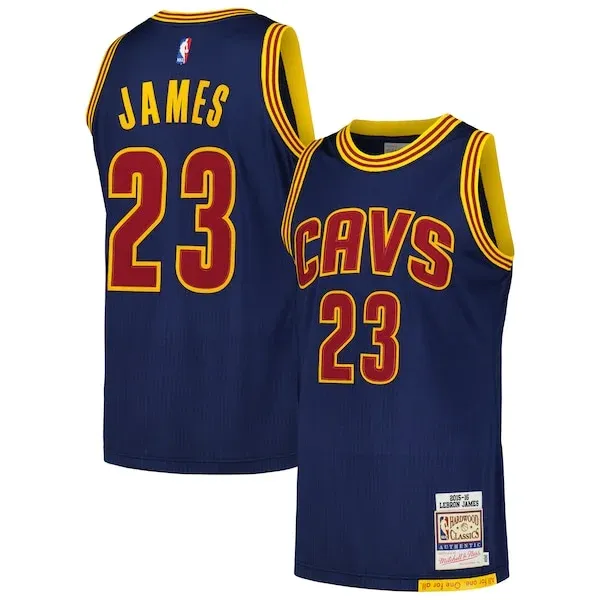 LeBron James CLE Authentic Jersey - superior NBA - Navy workout
